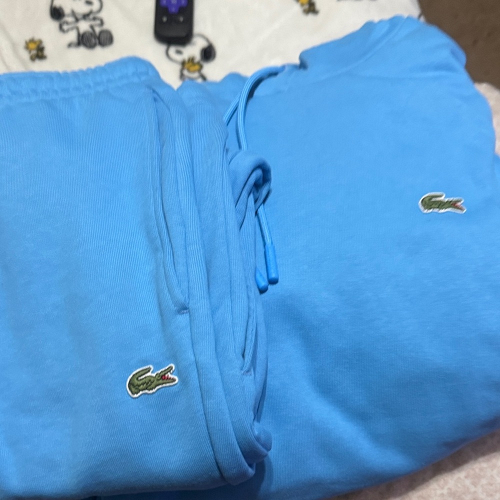 Men sweat suit Lacoste and it’s Authentic Besutiful Baby Blue